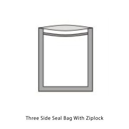 3 Side Seal Bag With Ziplock