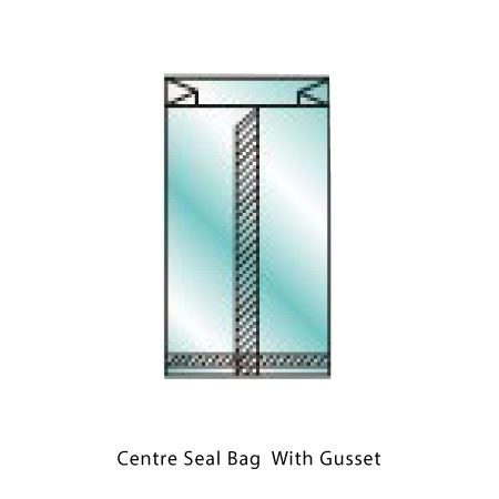 centre seal bag with gusset