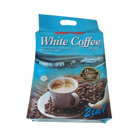 4 side seal bag with handle