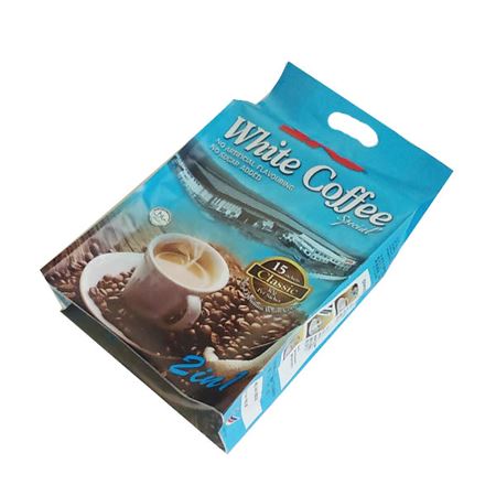 4 side seal bag with handle